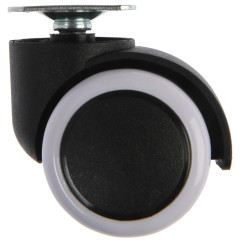 |Колесо мебельное d=50мм 38*38*1,5мм с площадкой резиновый ход белый(4962249)