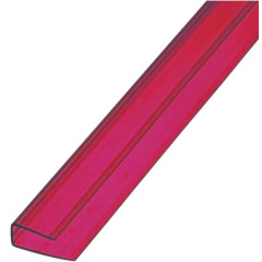 Поликарбонат сот. U-профиль 8мм, 2.1м бордовый