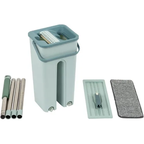 Швабра РЫЖИЙ КОТ CLEAN HANDS ведро с отжимом, швабра, насадки 310459 (227408)