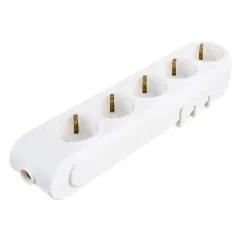 Колодка 5-пост. 2Р+E белая защ.шторки 16А MAKEL N5210000