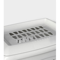 Корзина для белья 45 л прямоуг. «Молетта», светло-серая (9197468)