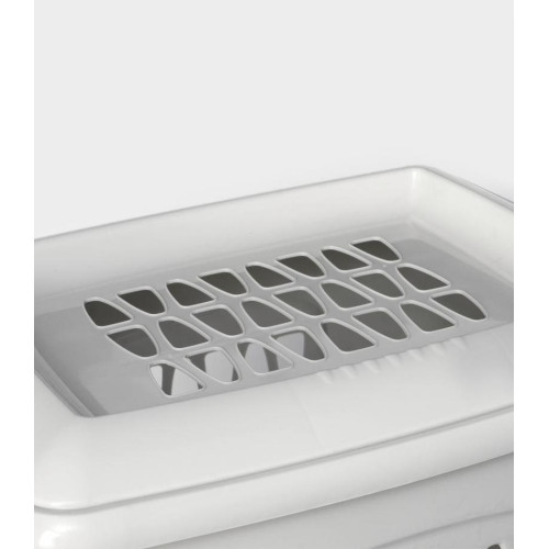 Корзина для белья 45 л прямоуг. «Молетта», светло-серая (9197468)