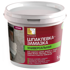 Замазка Коллекция (шпатлевка-замазка универсальная) для выбоин и трещин 1,4кг