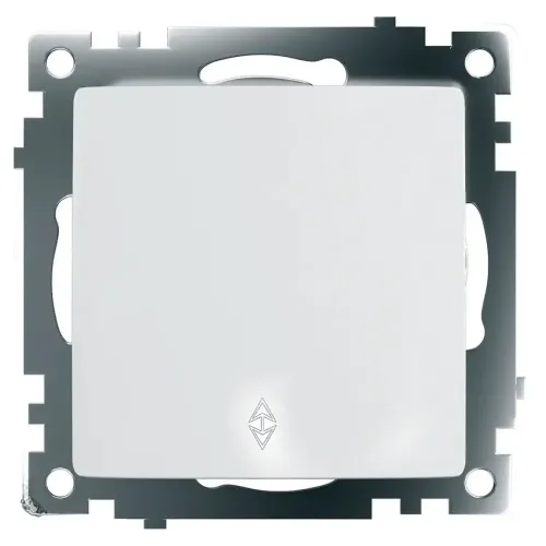 Переключатель 1-кл Катрин белый GLS10-7105-01