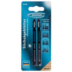 Пилки для лобзика GROSS по дереву T144D 2шт (78268)