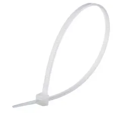Стяжка кабельная (хомут) System Electric 100 x 2,5 мм белая 100шт