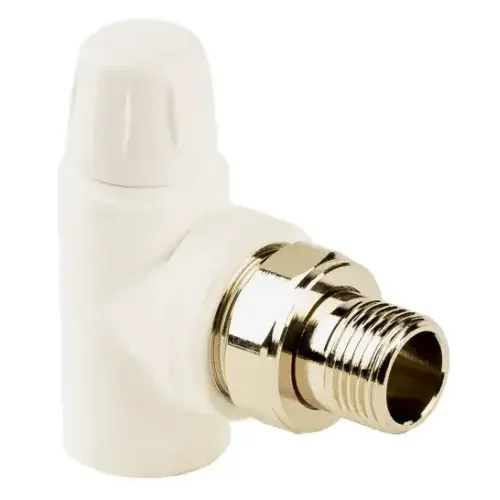 Кран запорный п/п угловой для радиатора RTP нар. резьба ф 20х1/2