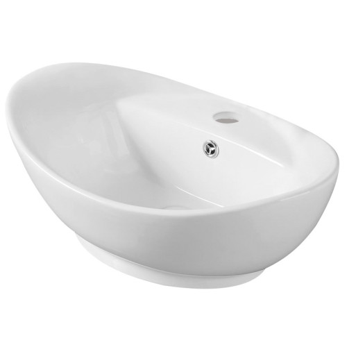 Умывальник накладной EVA GOLD A011 овальный, с переливом 59х39х21см