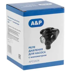 Реле давления A&P с манометром (AP03A04)