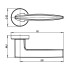Ручки раздельные ARMADILLO R.URB52.SQUID (SQUID URB9) BL-26 черный (42857)