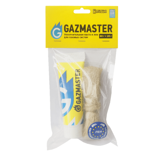 Паста для льна GAZMASTER 80гр + лён 20г