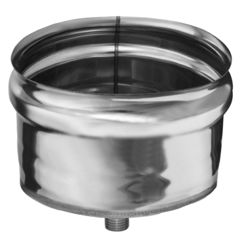 Дымоход конденсатоотвод внешний 0,5мм Ф120 нержавеющая сталь (Феррум)