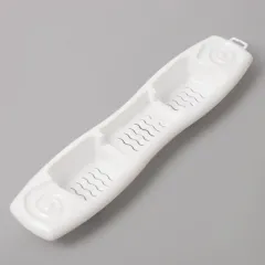 Полка на ванну RAMBAI белая 74х17,5х7 см (785543)