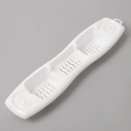 Полка на ванну RAMBAI белая 74х17,5х7 см (785543)