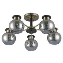 Светильник ЭкономСвет 12153/5AB+BK SM