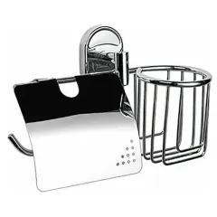 Держатель для туалетной бумаги с крышкой HAIBA НВ1903 (797856)