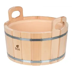 Ушат Шайка 12л С пластиковой вставкой, липа 