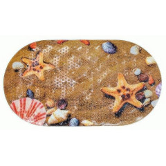 Коврик для ванной на присосках 690х380мм Вилина Bubbles Морские звезды (845241)