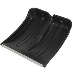 Лопата снеговая б/чер Снежок пластик с оцинкованной планкой 380х380мм (408719) (*1)