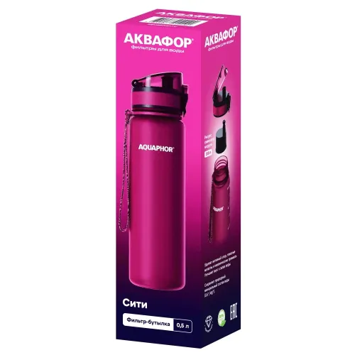 |Бутылка-фильтр АКВАФОР Сити мод.1500 рубин, арт.519742