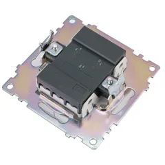 Выключатель 2-кл Катрин с подсветкой белый GLS10-7102-01