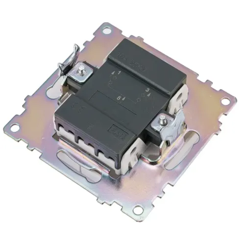 Выключатель 2-кл Катрин с подсветкой белый GLS10-7102-01