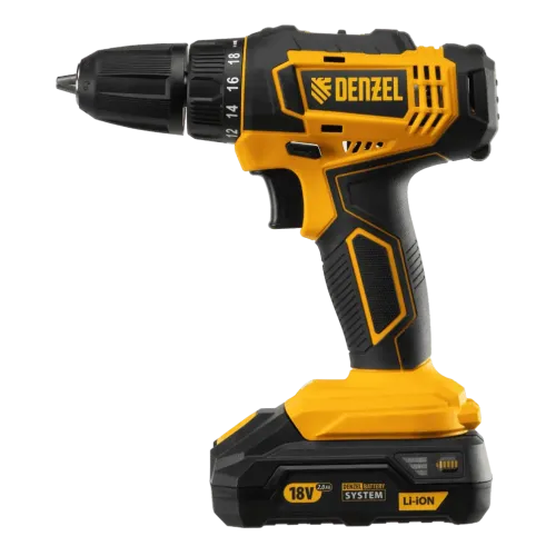Шуруповерт DENZEL CDL-18-02BM (26116) (*15)