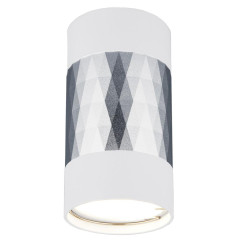 Светильник накладной ES DLN110 GU10 белый/серебро