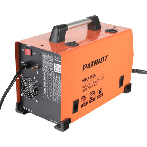 Аппарат сварочный  п/а PATRIOT WMA 155M (MIG/MAG/MMA) (*20)