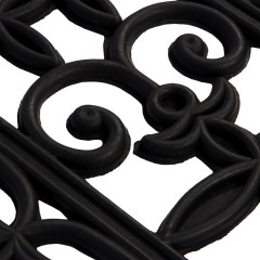 Коврик на ступеньку 250*750мм VORTEX ажурный, черный (20100)