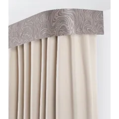 Карниз Ле-Гранд Глэдис 2,0м (2ряд) серый с поворотами (5)