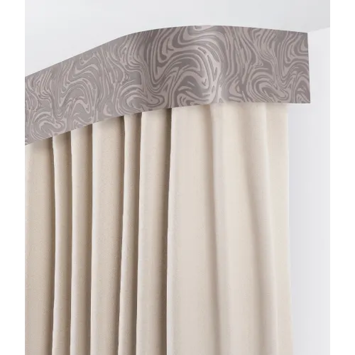 Карниз Ле-Гранд Глэдис 2,0м (2ряд) серый с поворотами (5)