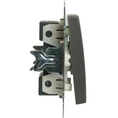 Переключатель 2-кл Катрин графит GLS10-7107-06