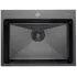 Мойка нерж. врезная MIXLINE PRO 60х45 тол. 3 мм, чёрный графит, с сифоном