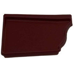 Водосток Vortex (RAL 8017) Заглушка левая 127мм