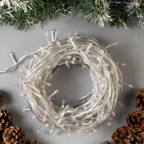 Гирлянда Нить 20м прозрачная нить 200LED свечение мульти, 8 режимов (3556803)