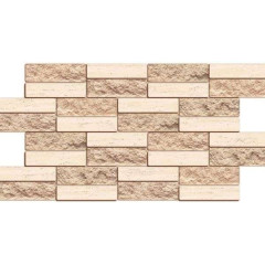 Панель ПВХ  Artdekart Мозаика 980*490*0,3 КИРПИЧ ОБЛИЦОВОЧНЫЙ БЕЖЕВЫЙ