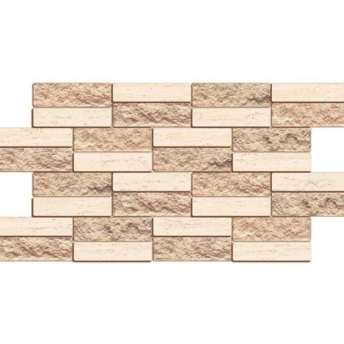 Панель ПВХ  Artdekart Мозаика 980*490*0,3 КИРПИЧ ОБЛИЦОВОЧНЫЙ БЕЖЕВЫЙ