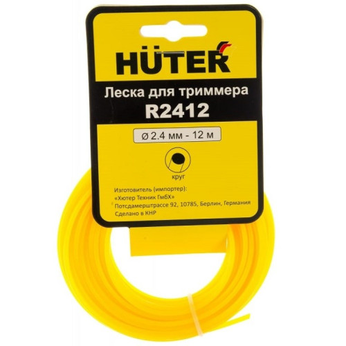 Леска для триммера HUTER R2412 (2,4мм, 12м, круг) (71/2/11)