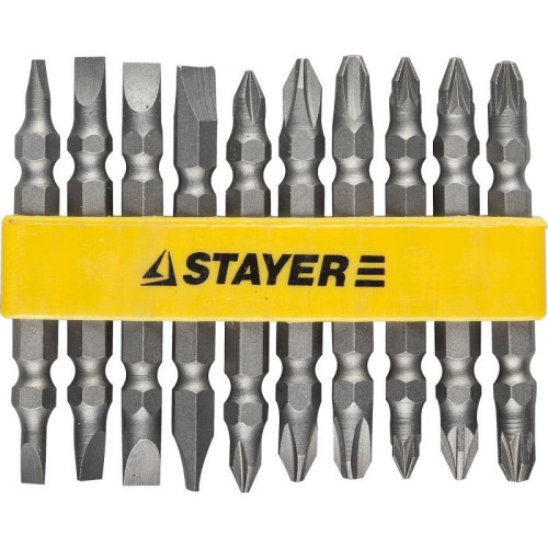 Набор бит STAYER двусторонние 10шт (2605-H10)