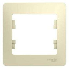 Рамка 1-пост GLOSSA бежевый GSL000201 (458636)