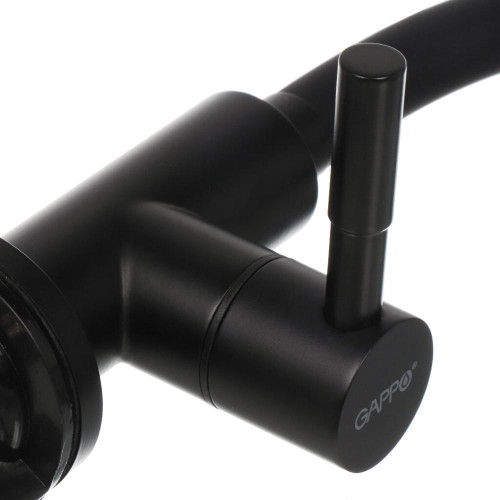 Кран для фильтрованной воды GAPPO G1052-96 с гибким изливом, чёрный