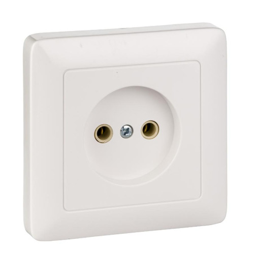 Розетка 2P ХИТ белая RS10-132-B (55121)