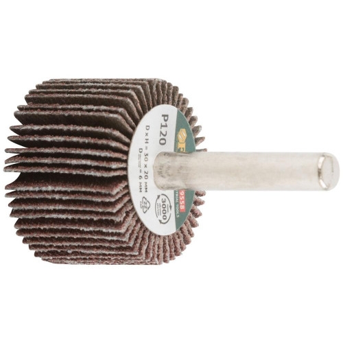 Круг лепестковый д/дрели FIT 30х20х6 мм P 120 (39558)