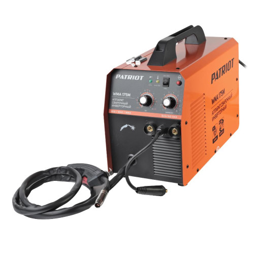 Аппарат сварочный  п/а PATRIOT WMA 175M (MIG/MAG/MMA) (*20)