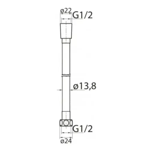 Шланг для душа G-LAUF URG-1308 1,5м люкс
