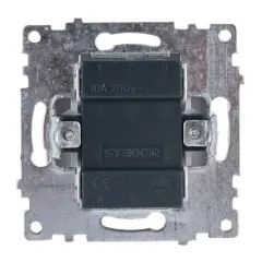 Выключатель 2-кл Катрин белый GLS10-7104-01