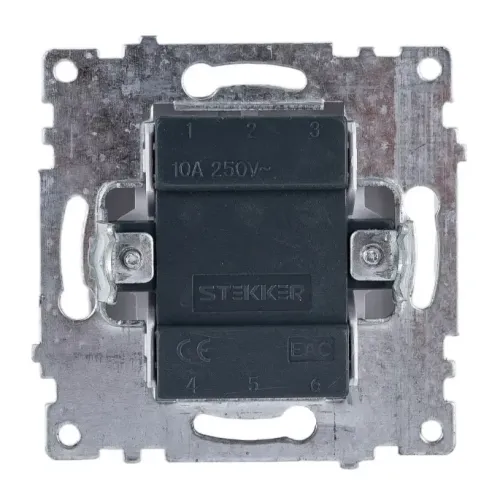 Выключатель 2-кл Катрин белый GLS10-7104-01