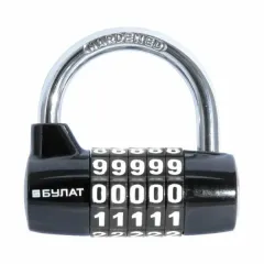 Замок навесной БУЛАТ ВС-655 кодовый черн. (22407)