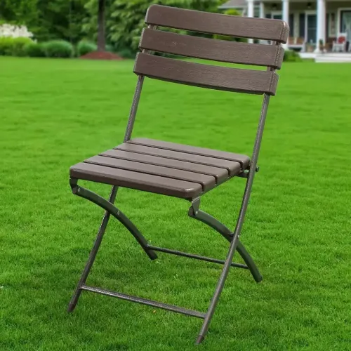 Стул Green Days садовый 82х56х46 см, металл/пластик коричневый (492937)